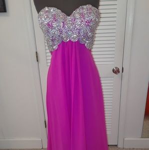 Purple prom dress